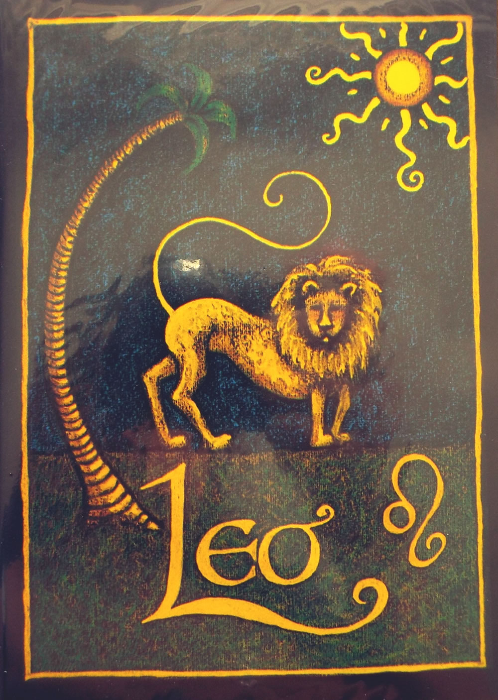 Leo Greetings Card by Annette Fry
