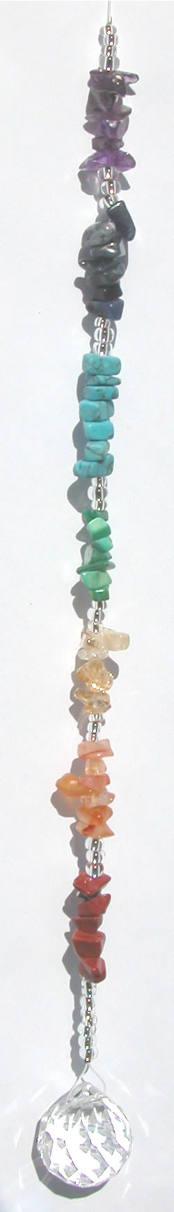 Gemstone Chakra Cascade with Sphere