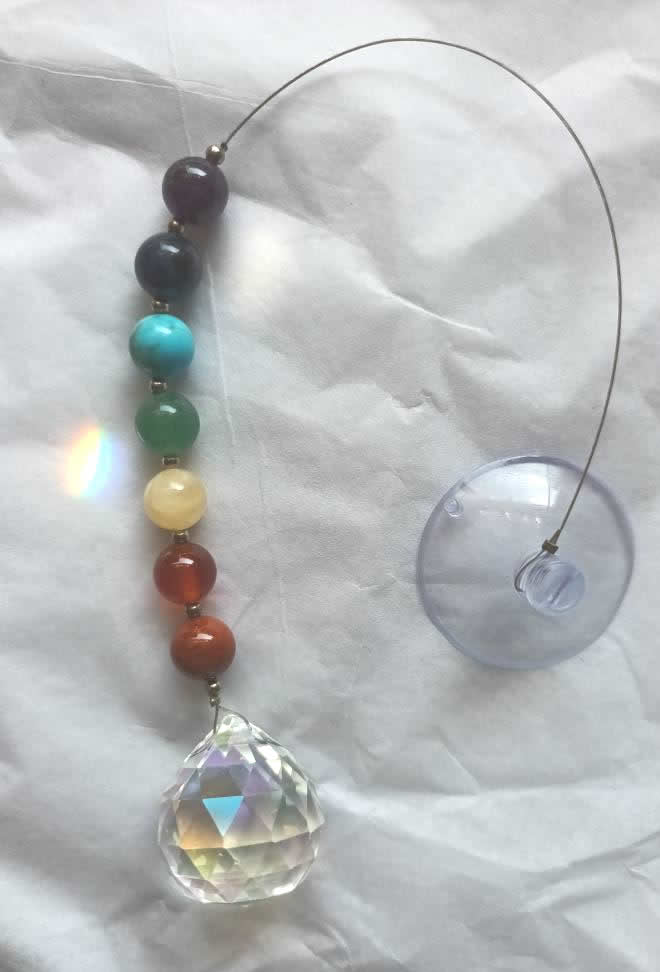 Hanging Crystal Gemstone Chakra Cascade