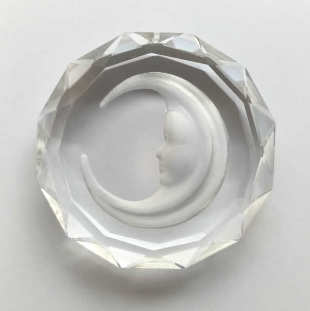 Moon Disc Hanging Window Crystal