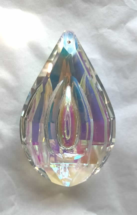 Teardrop Hanging Window Crystals - Hollow