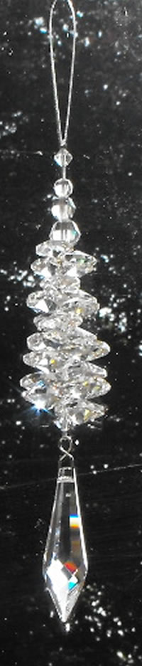 Graduated Point Swarovski Crystal Cascade