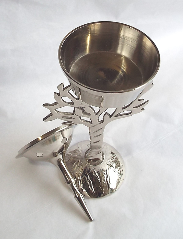 Silver Tree Incense Holder