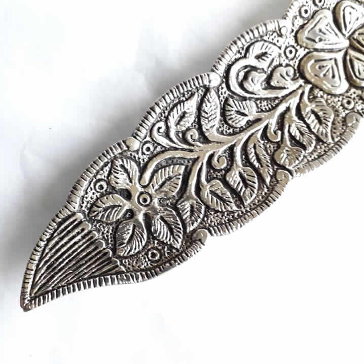 Silver Metal Owl Incense Holder