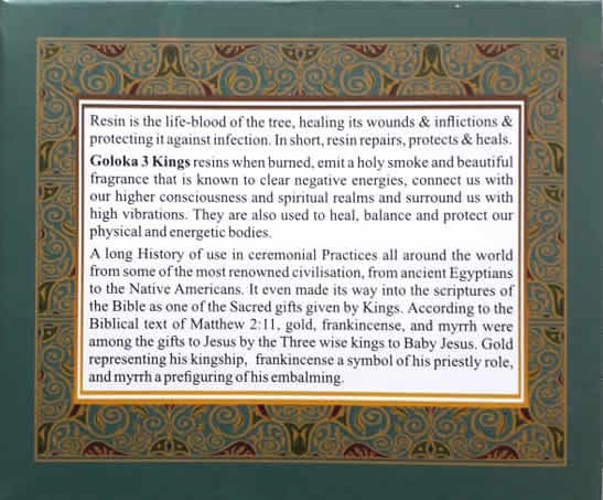 Goloka 3 Kings Resin Incense 50g