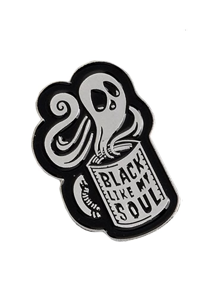 Black Like My Soul Enamel Pin Badge