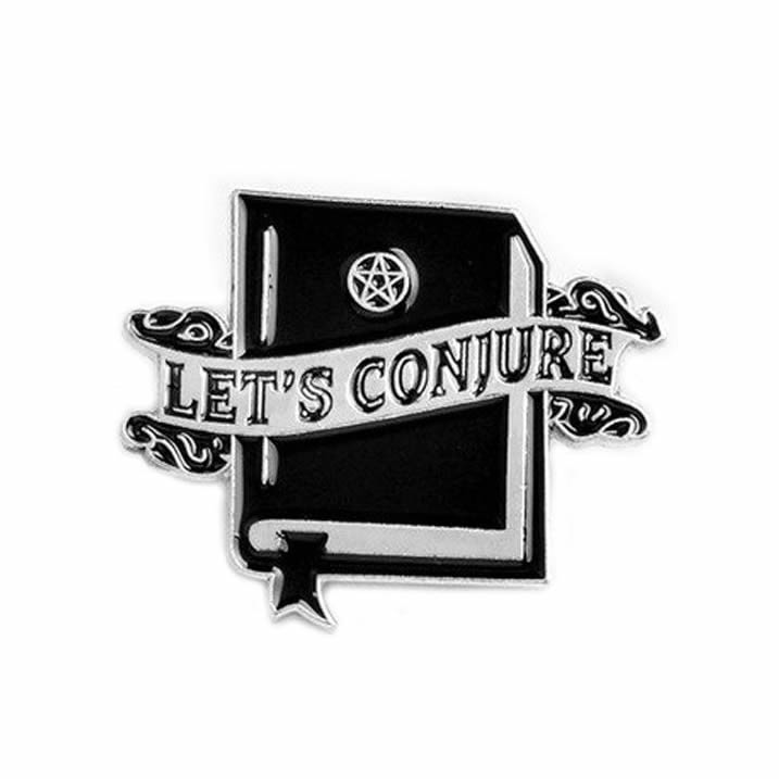 Let's Conjure Black Enamel Pin Badge