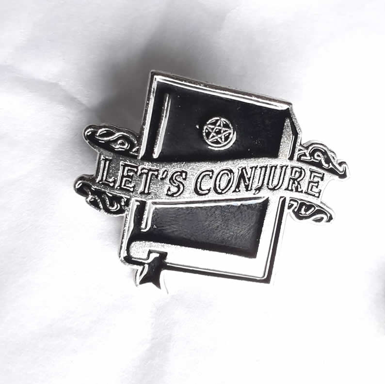 Let's Conjure Black Enamel Pin Badge