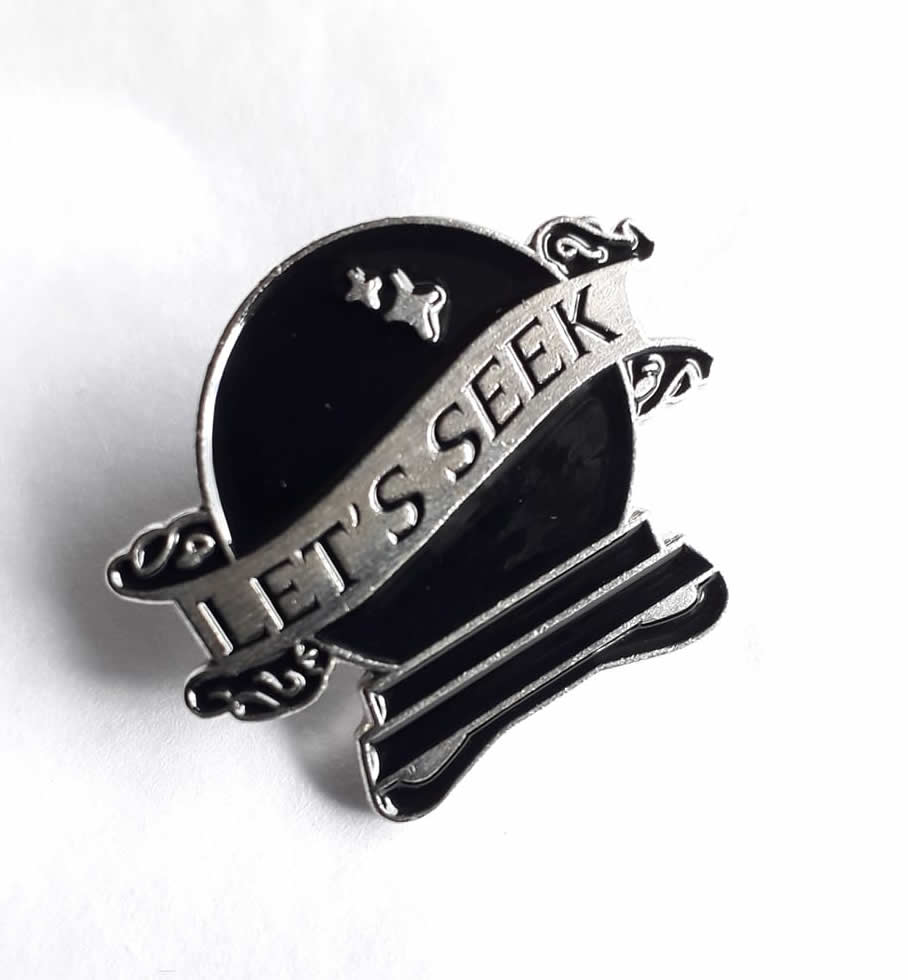 Let's Seek Enamel Pin Badge