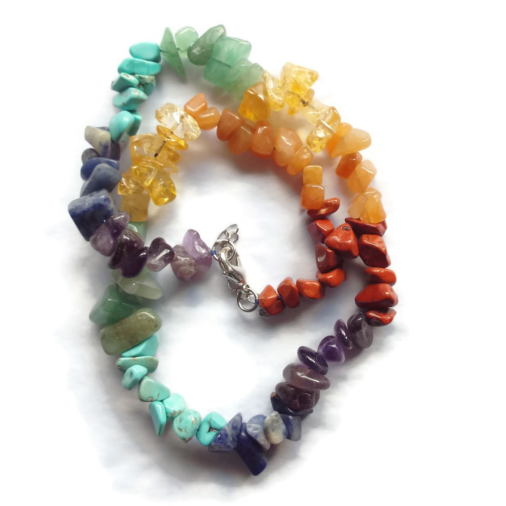 Gemstone Chunky Chakra Necklace