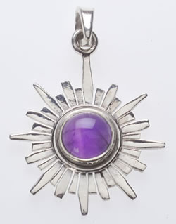 7th Chakra Sterling Silver Pendant