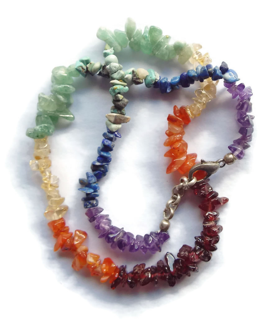 Fine Gemstone Chakra Necklace