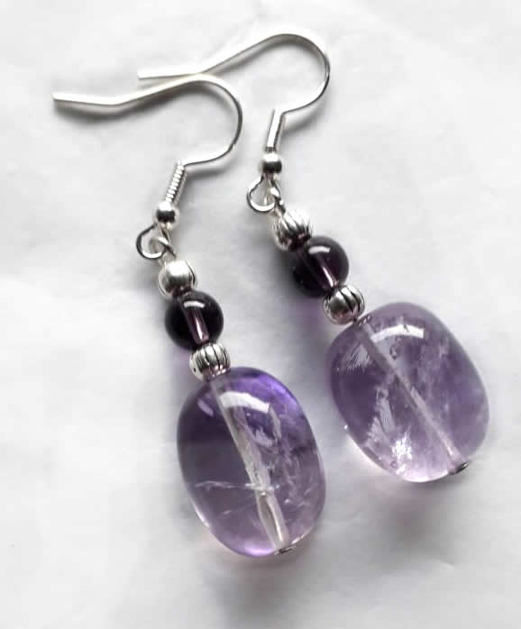 Amethyst Baroque Earrings