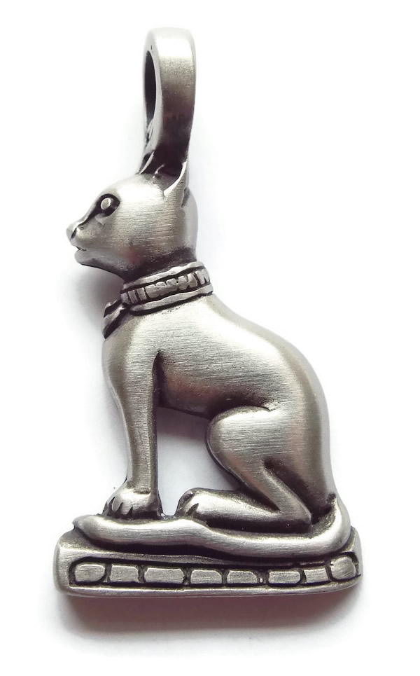 Egyptian Cat Pewter Pendant