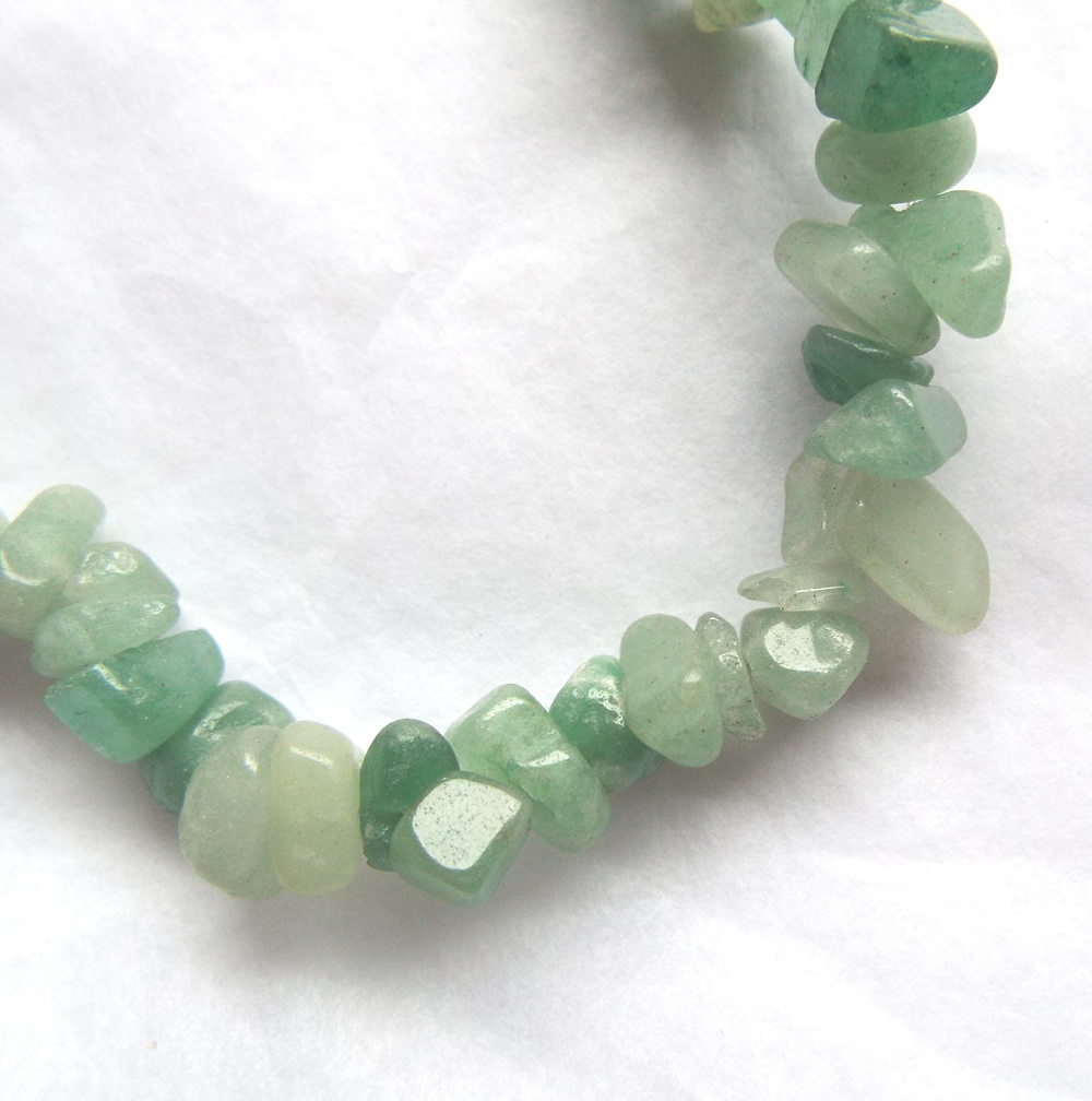 Green Aventurine Chip Necklace