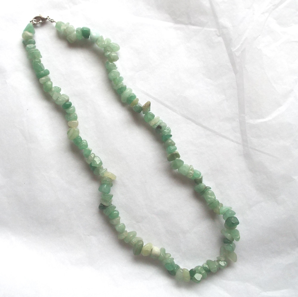 Green Aventurine Chip Necklace