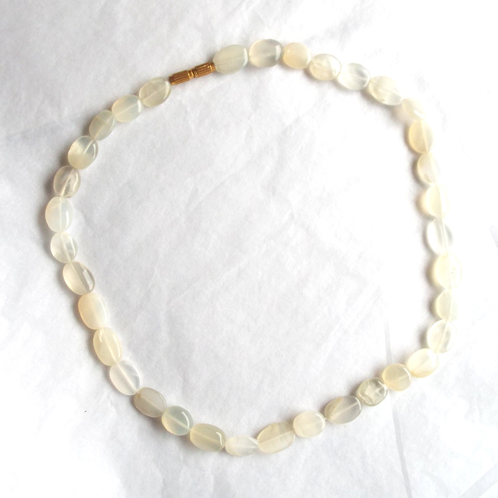 Moonstone Bead Necklace