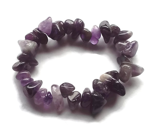 Amethyst Gemstone Chunk Bracelet