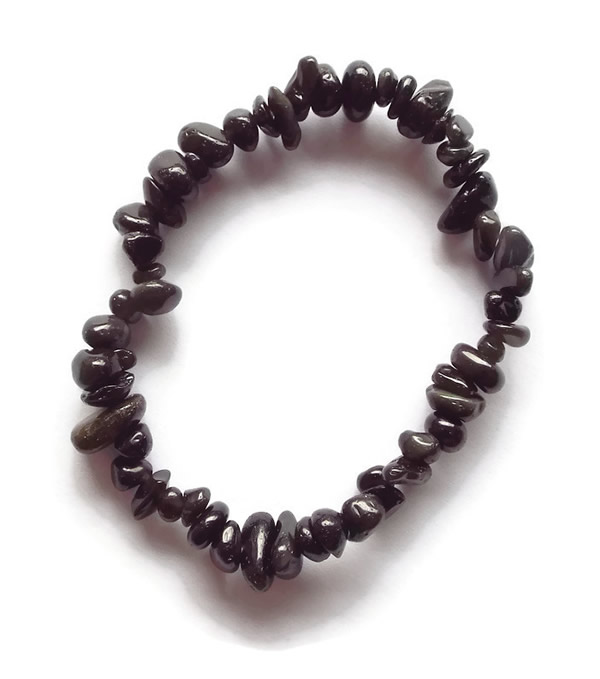 Black Obsidian Gemstone Bracelet