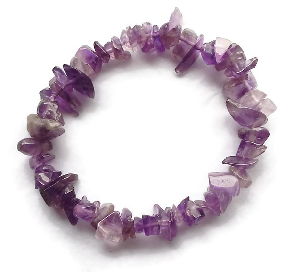 Amethyst Chip Bracelet