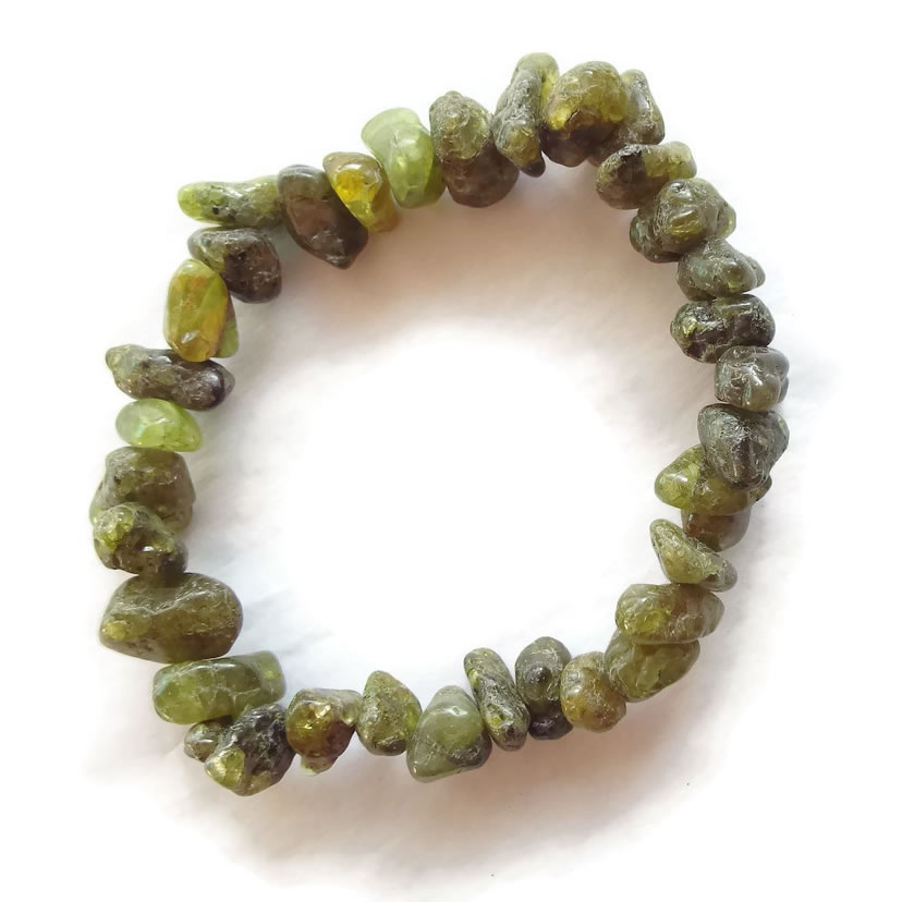 Peridot Chunky Gemstone Bracelet