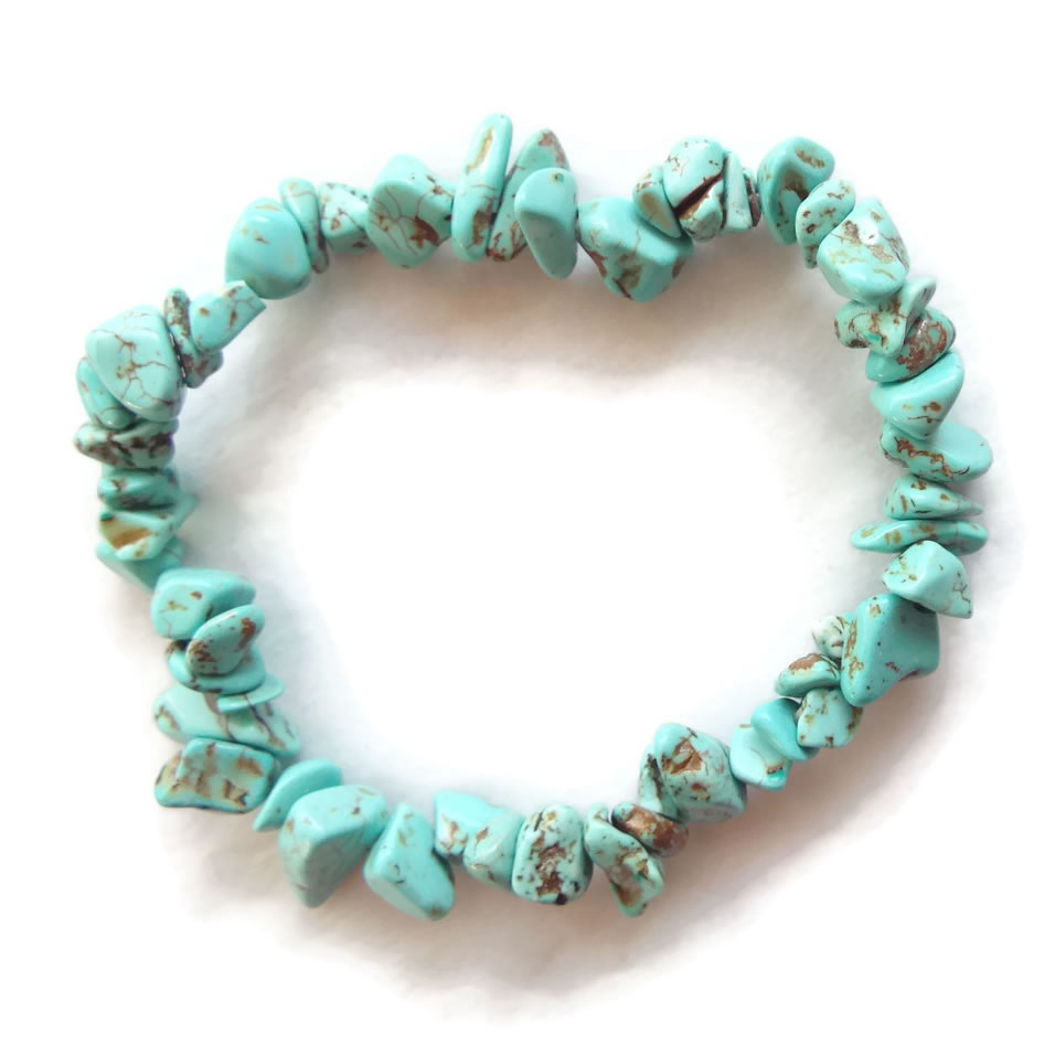 Turquoise Howlite Gemstone Bracelet