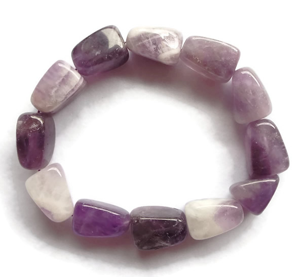 Amethyst Gemstone Nugget Bracelet