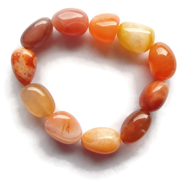 Carnelian Baroque Gemstone Bracelet