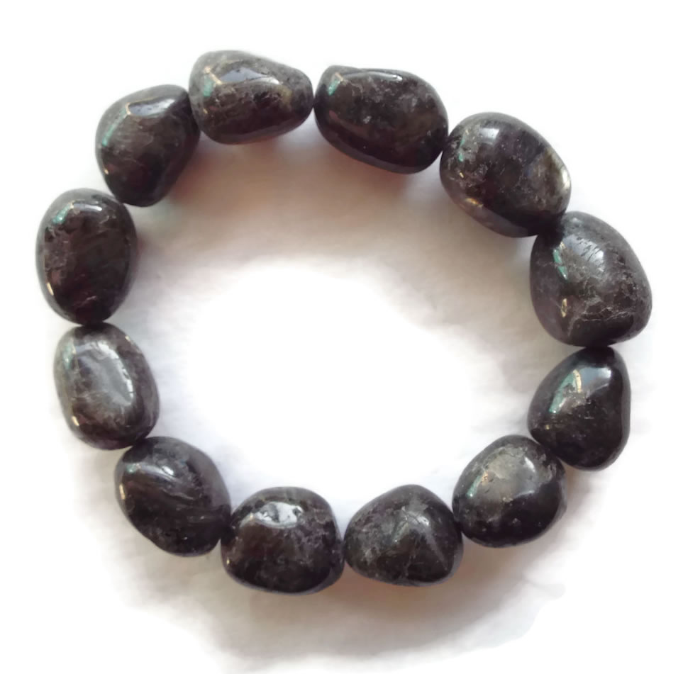 Larvikite Baroque Gemstone Bracelet