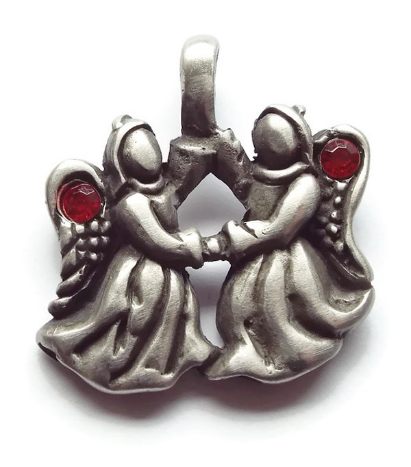 Angel Friends Pewter Pendant