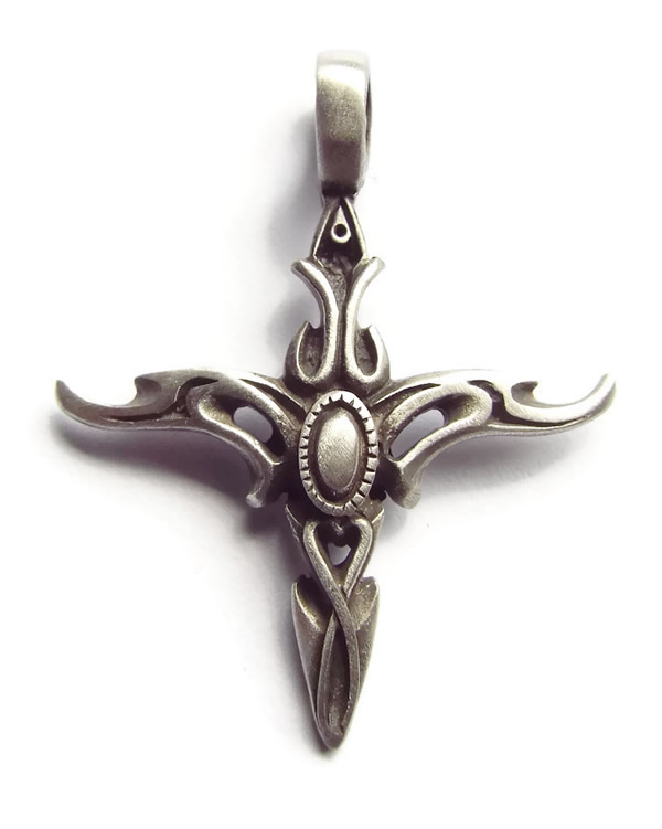 Mystic Cross Pewter Pendant - Chosen One