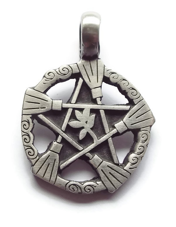 Besom Pentacle Pendant