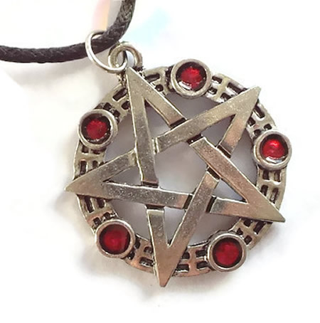 Cosmic Pewter Pentacle Pendant