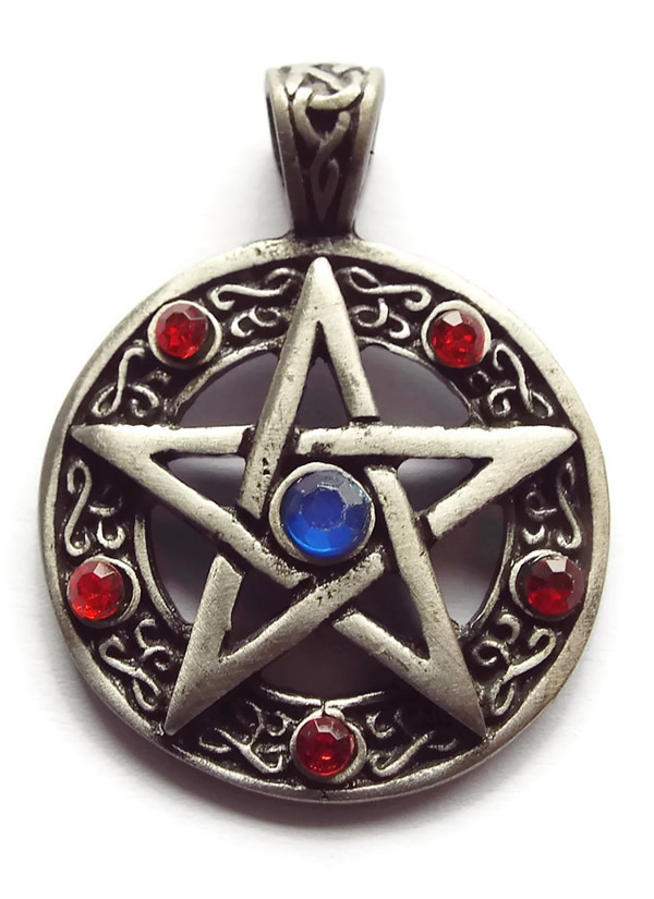 Jewelled Pentacle Pendant