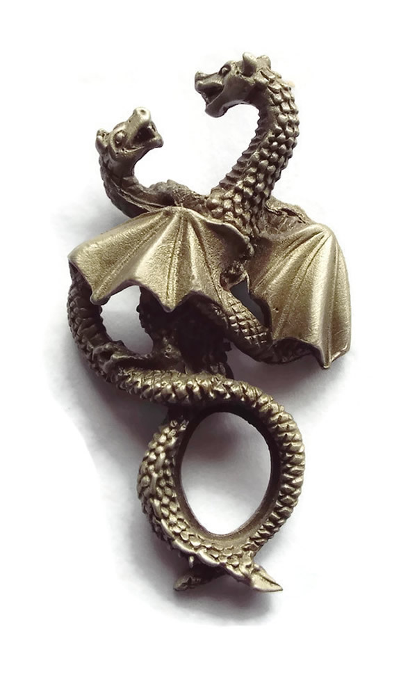 Ancient Magic Dragons Pendant Necklace