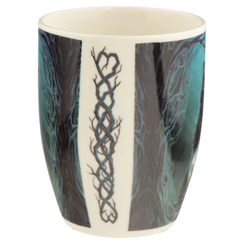 Rise of the Witches Black Cat China Mug Side View