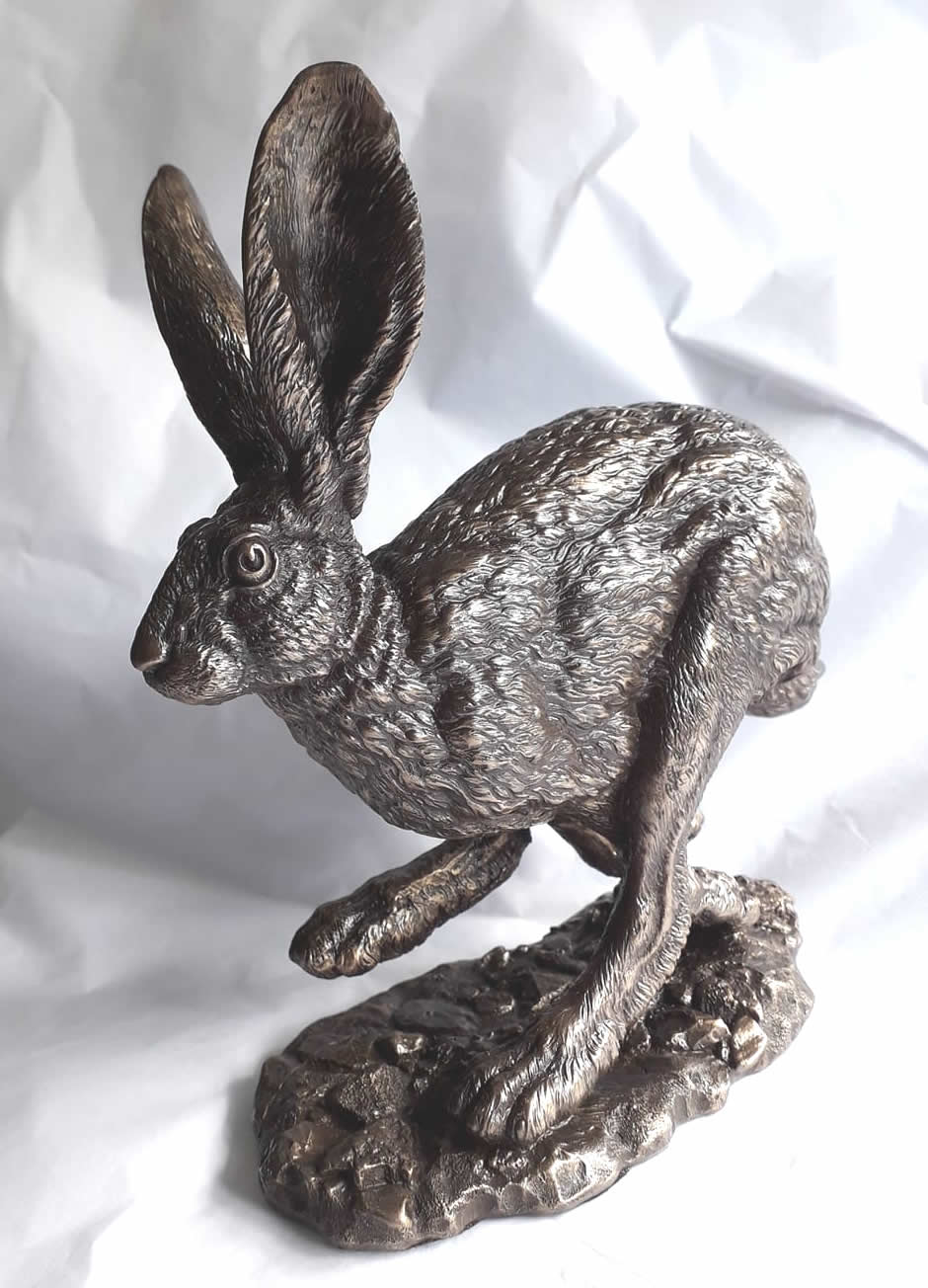 Running Hare Sculpture