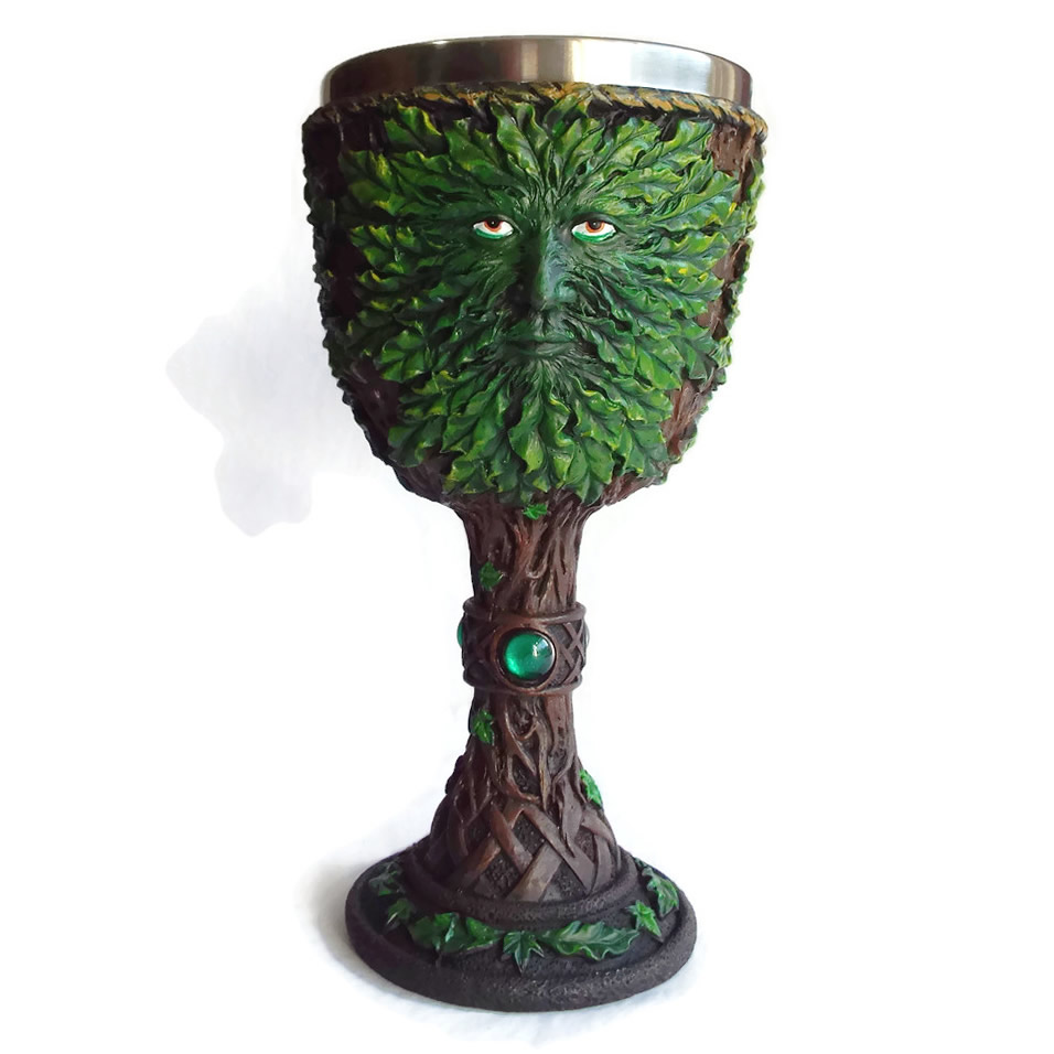 Heart of the Forest Green Man Goblet