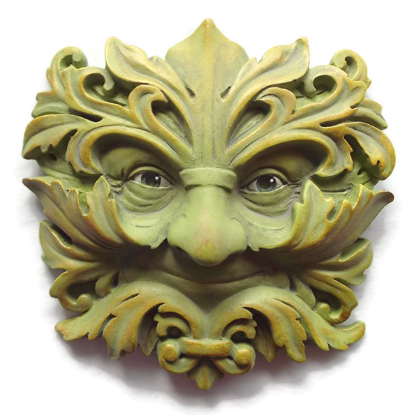 Baroque Green Man Plaque