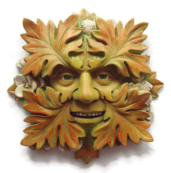 Woodland Green Man Wall Plaque