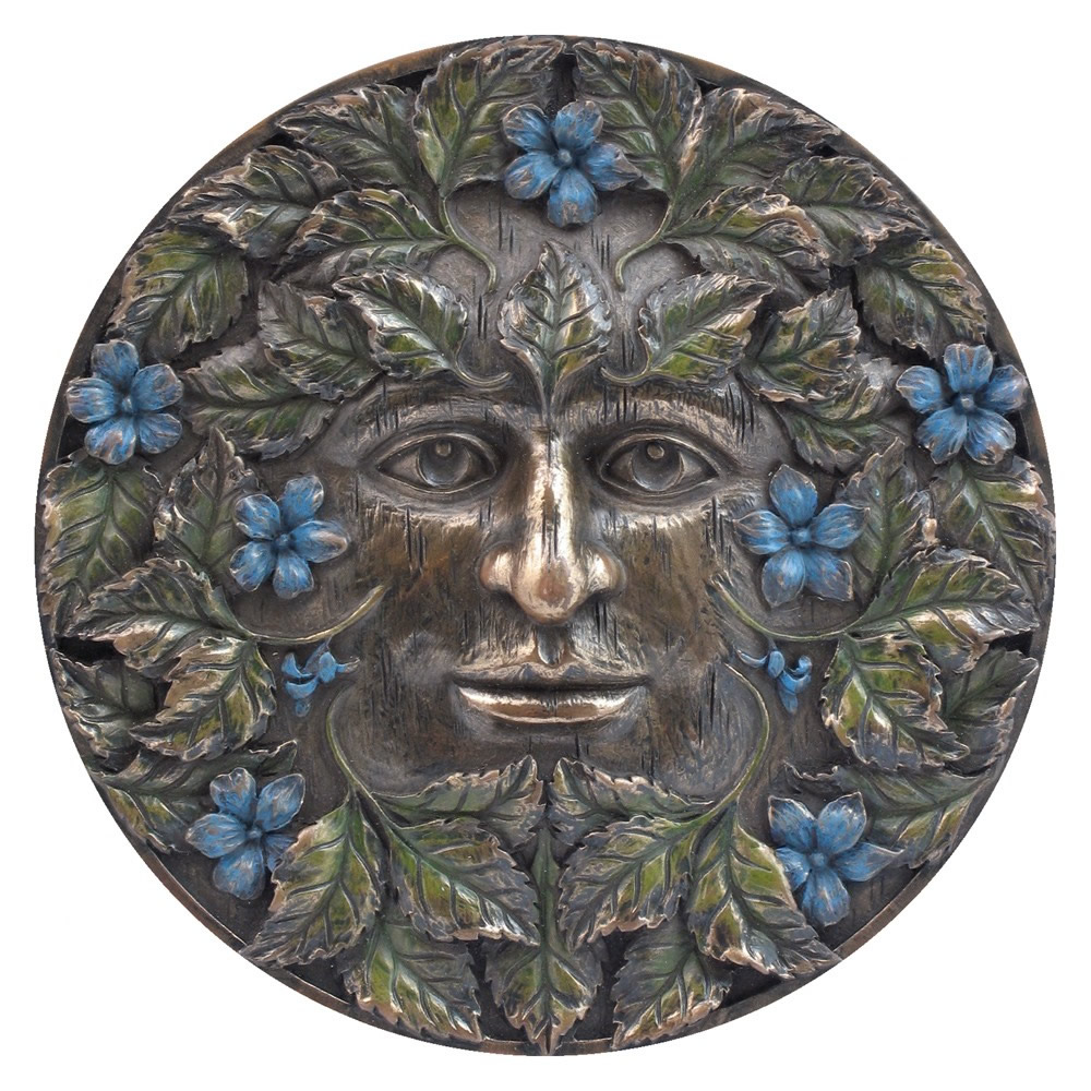 Spring Green Man Plaque