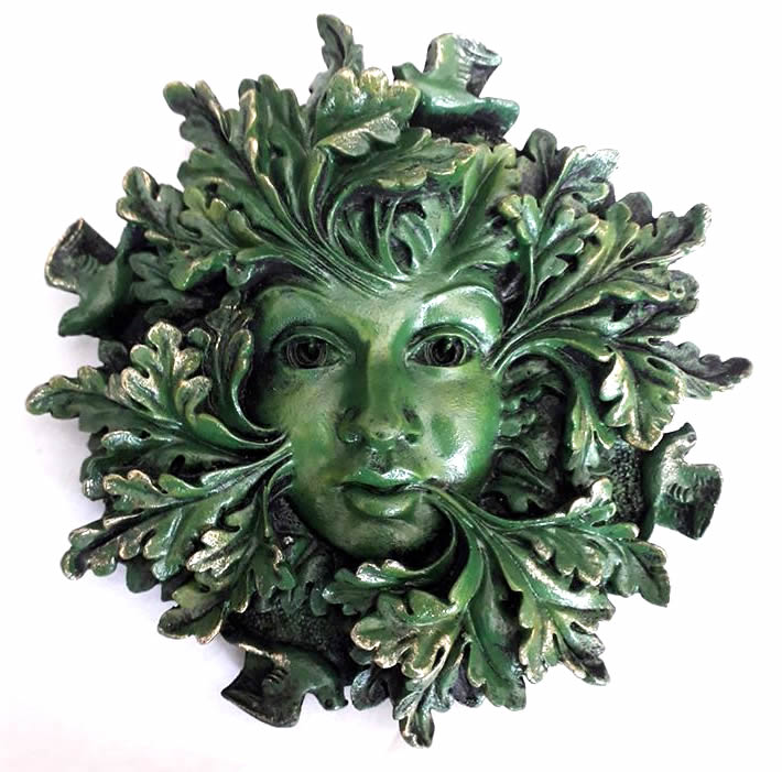 Bright Spirit Green Man Plaque