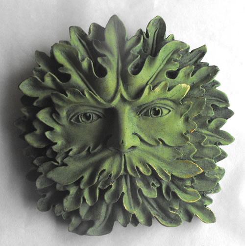 Majesty Oak King Green Man Wall Plaque