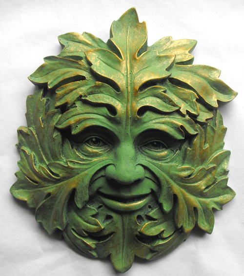 Mystic Green Man Wall Plaque