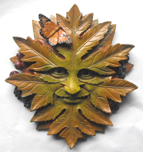 Nature Green Man Wall Plaque