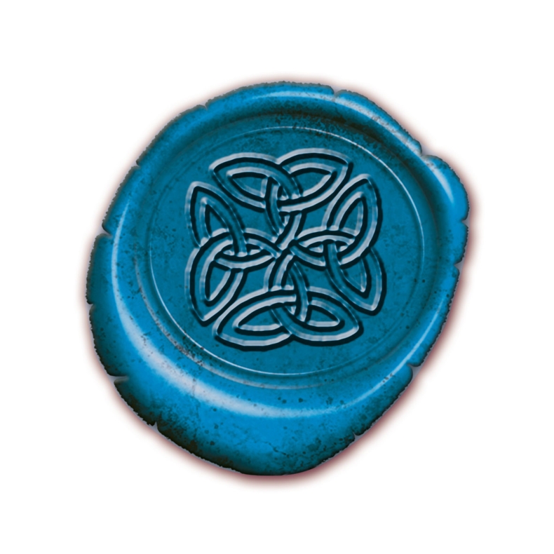 Set of Three Seals and Waxes Blue Wax