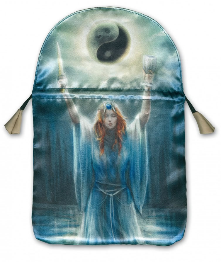 Book of Shadows Priestess Satin Bag for Tarot and Oracle Cards