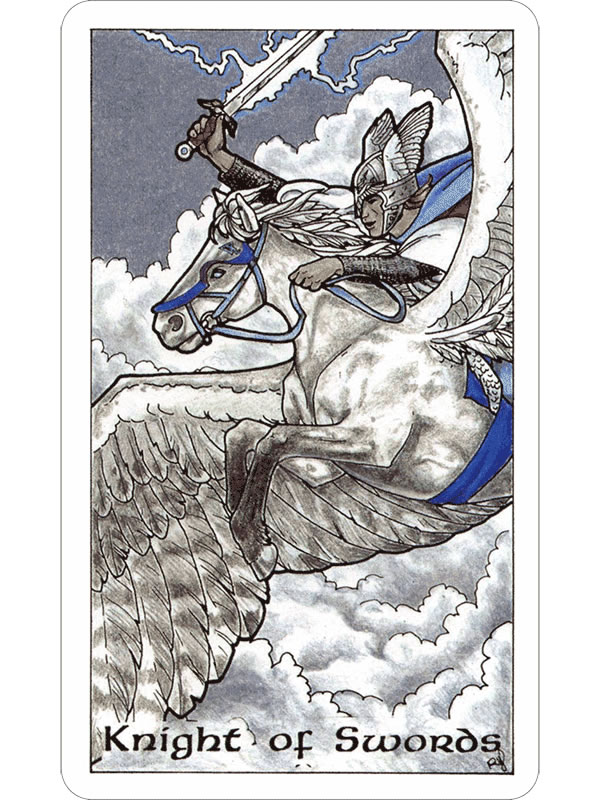 The Robin Wood Tarot Knight of Swords