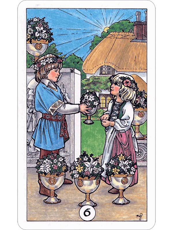 The Robin Wood Tarot Six of Cups