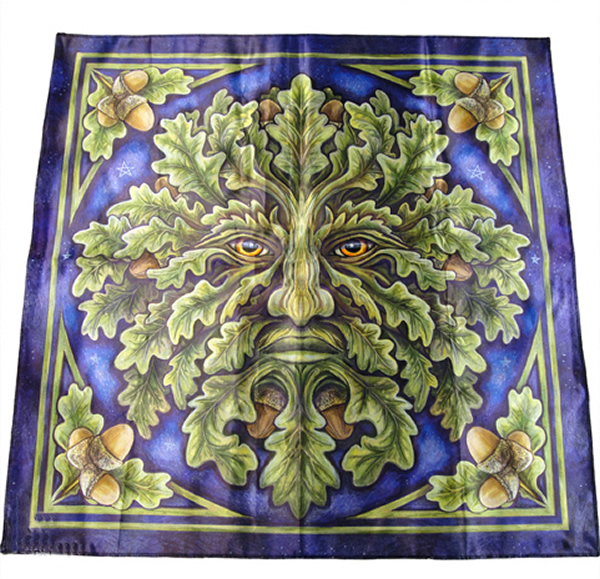 Green Man Wall Hanging or Altar Cloth